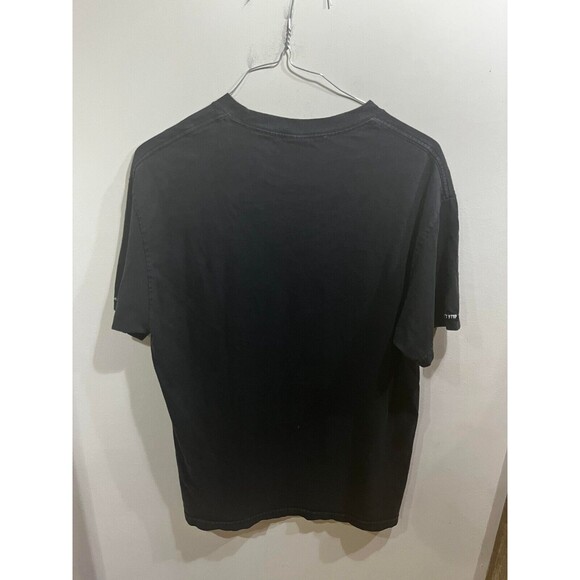 Crooks Castles T Shirt Mens Large Black with Crown Logo two small holes - Picture 6 of 8